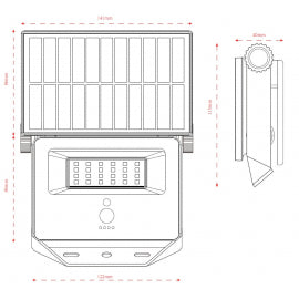 SOLARNI REFLEKTOR TONIK-S 1100lm CCT IP65