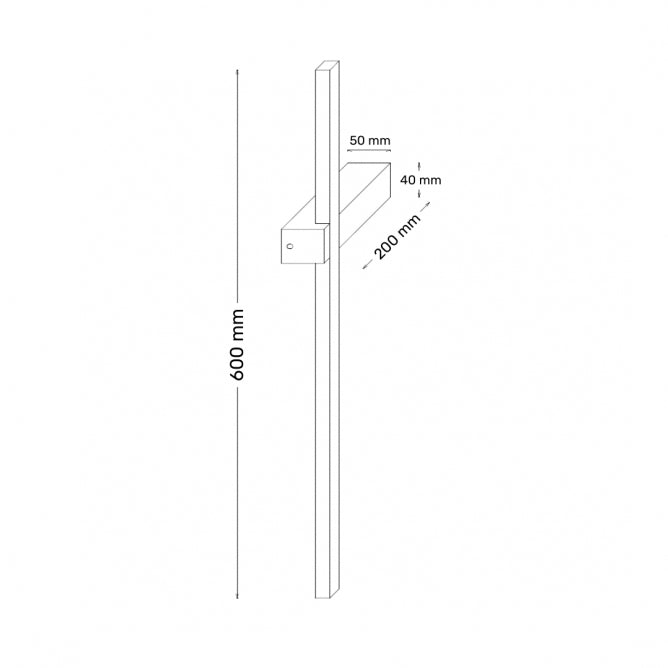 SOLEA 11 ZIDNA LAMPA 10W 3000K CRNA