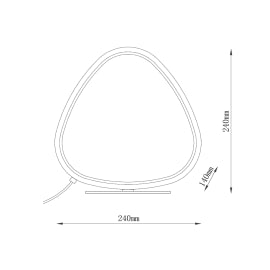 SOLEA 22 STONA LAMPA 12W 3000/4000/6000K BELA