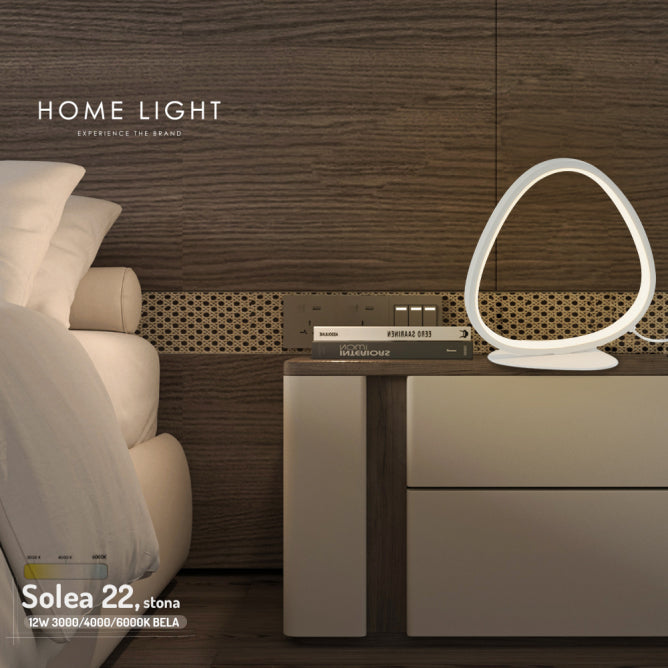 SOLEA 22 STONA LAMPA 12W 3000/4000/6000K BELA