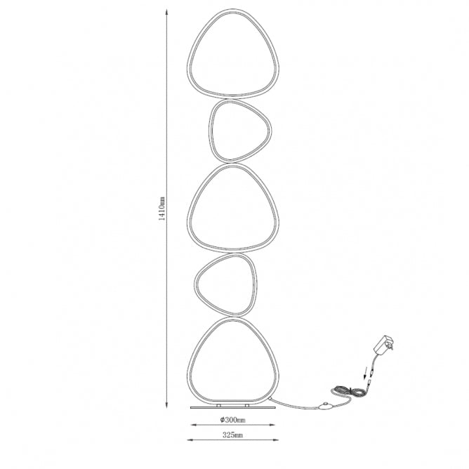 SOLEA 23 PODNA LAMPA 48W 3000/4000/6000K BELA