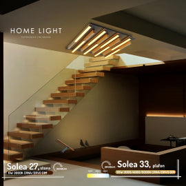 SOLEA 27 STONA LAMPA 6W 3000K CRNA/DRVO DIM