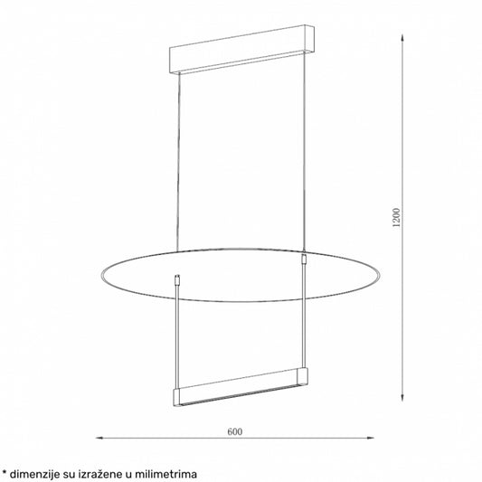 SOLEA 30 LUSTER 30W 3000K CRNA/ZLATO