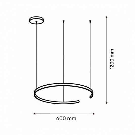 SOLEA 44 LUSTER 48W 3000/4000/6000K SIVA DIM