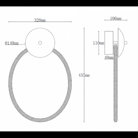 SOLEA 8 ZIDNA LAMPA 15W 3000K CRNA