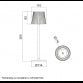 STONA LAMPA PUNJIVA T16011 3W 3000K IP54 CORTEN