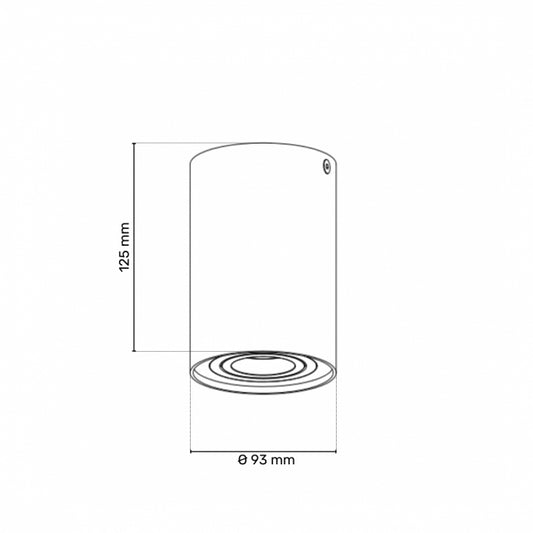SVETILJKA JM-014 PLAFONSKA 1*GU10  BRONZA IP20