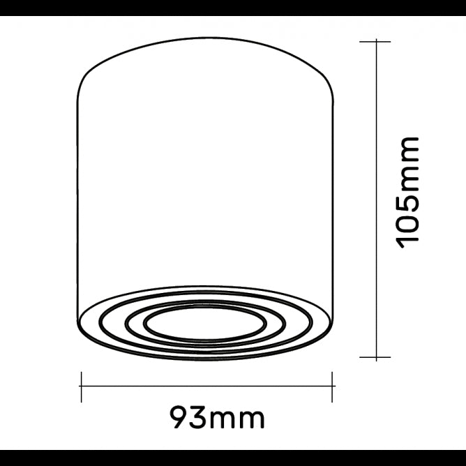 SVETILJKA JM-014 PLAFONSKA 1*GU10 CRNA IP20