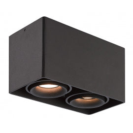 SVETILJKA JM-015 PLAFONSKA CRNA 2*GU10 IP20