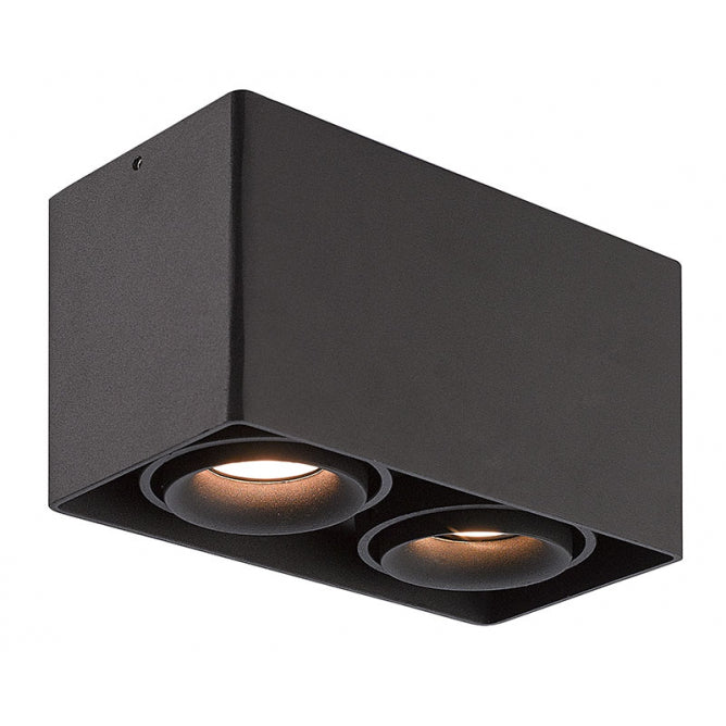 SVETILJKA JM-015 PLAFONSKA CRNA 2*GU10 IP20