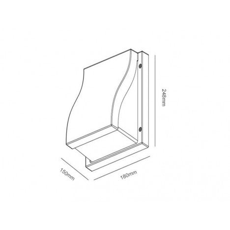 SVETILJKA JM-056 ZIDNA SIVA 1*E27 IP44