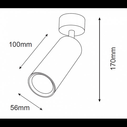 SVETILJKA JM-18422 PLAFONSKA 1*GU10 IP20 BELA