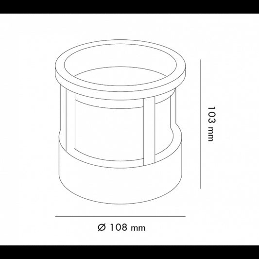 SVETILJKA JM-4609 ZIDNA 6W 3000K IP54 CRNA