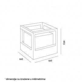SVETILJKA JM-4610 ZIDNA 6W 3000K IP54 CRNA
