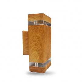 SVETILJKA JM-5032 ZIDNA 2*GU10 IP65 DRVO