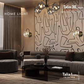 TALIA 1 ZIDNA LAMPA 1*G9 CRNA/BAKAR