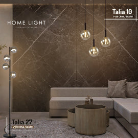 TALIA 10 VISILICA 1*G9 CRNA/BAKAR