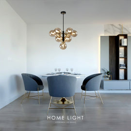 TALIA 13 LUSTER 10*G9 CRNA/BAKAR