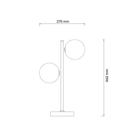 TALIA 22 STONA LAMPA 2*G9 BAKAR