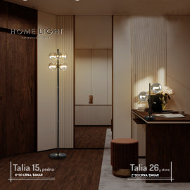 TALIA 26 STONA LAMPA 2*G9 CRNA/BAKAR