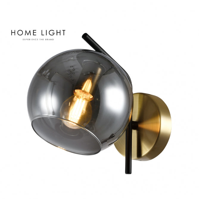 TALIA 28 ZIDNA LAMPA 1*E14 CRNA/BAKAR