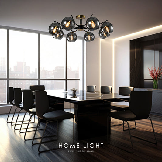 TALIA 32 LUSTER 8*E14 CRNA/BAKAR