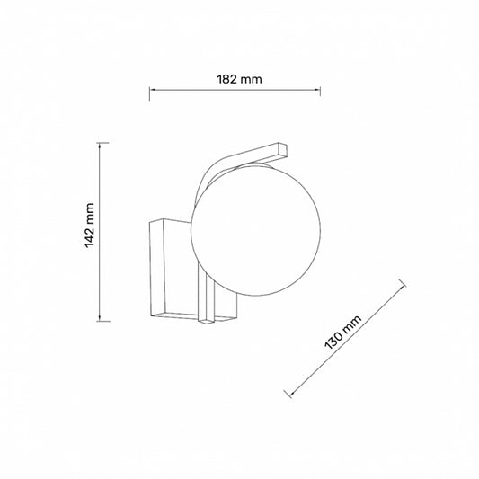 TALIA 38 ZIDNA LAMPA 1*G9 SIVA/HROM