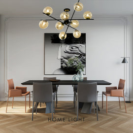 TALIA 42 LUSTER 9*G9 CRNA/BAKAR