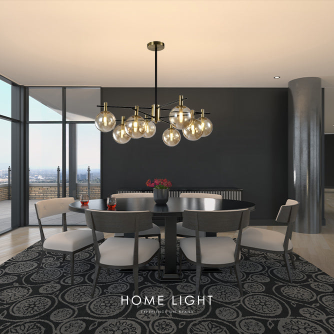 TALIA 5 LUSTER 8*G9 CRNA/BAKAR