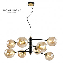 TALIA 50 LUSTER 8*G9 CRNA/BAKAR