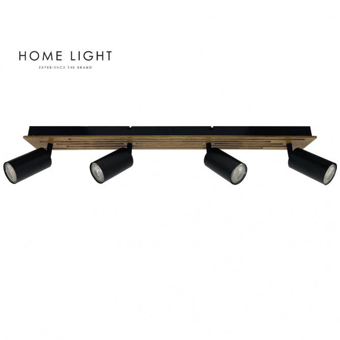 TALIA 69 SPOT SVETILJKA 4*GU10 CRNA/DRVO