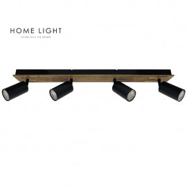 TALIA 69 SPOT SVETILJKA 4*GU10 CRNA/DRVO