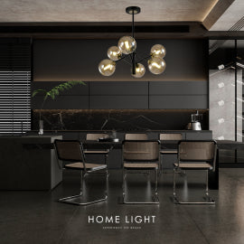 TALIA 7 LUSTER 6*G9 CRNA/BAKAR