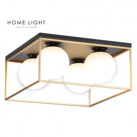 TALIA 70 PLAFONSKA SVETILJKA 4XE14 CRNA/ZLATO