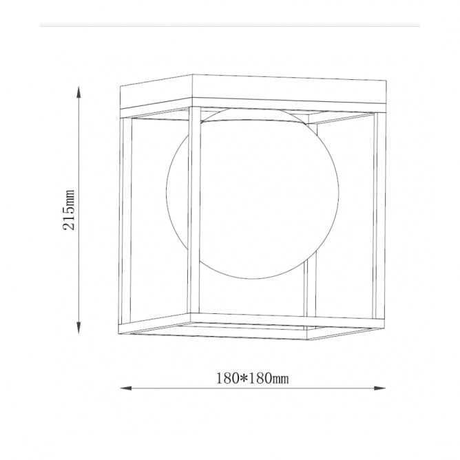 TALIA 71 PLAFONSKA SVETILJKA 1XE14 CRNA/ZLATO