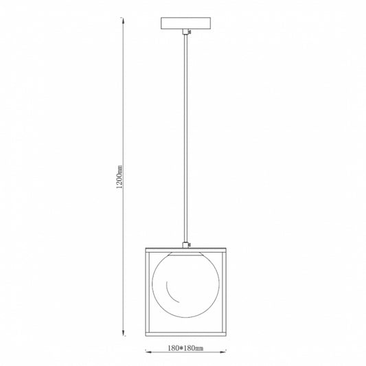 TALIA 73 VISILICA 1XE14 CRNA/ZLATO