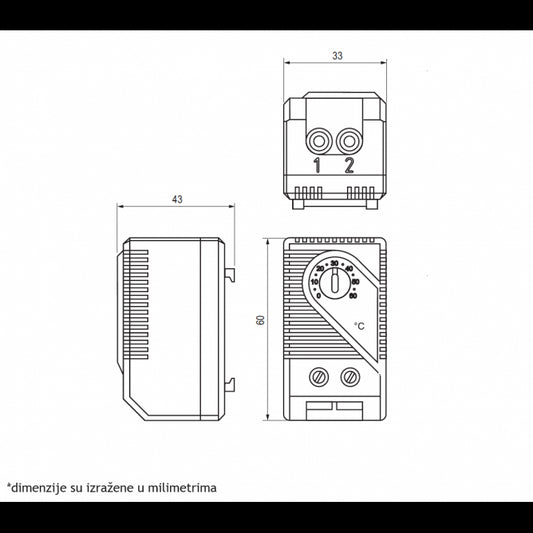TERMOSTAT KTO 011 (NC)