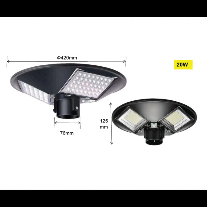 LED ULICNA SOLARNA SVETILJKA E05 20W 4000K