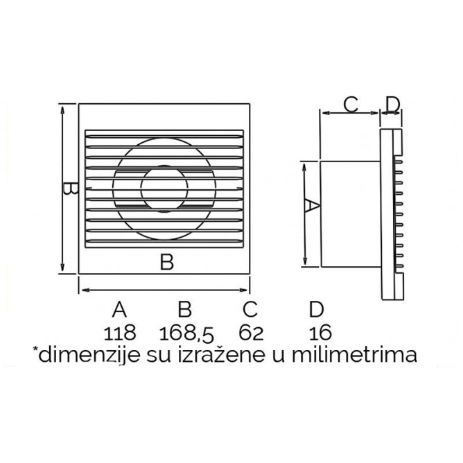 VENTILATOR WIND FI 120 BITON