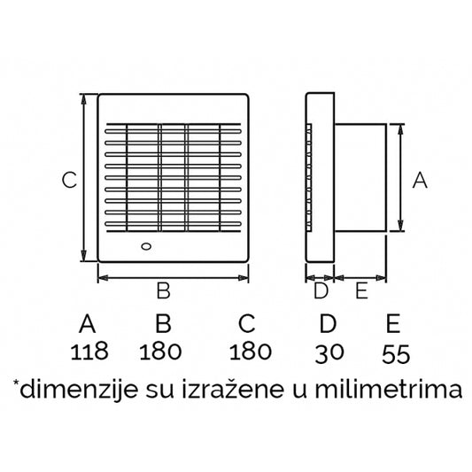VENTILATOR POLO 5 FI 120 BITON