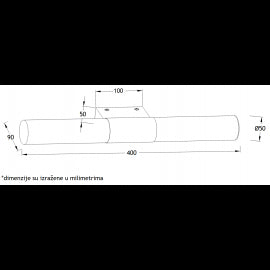 VESTA 146 ZIDNA LAMPA LED 8W 4200K
