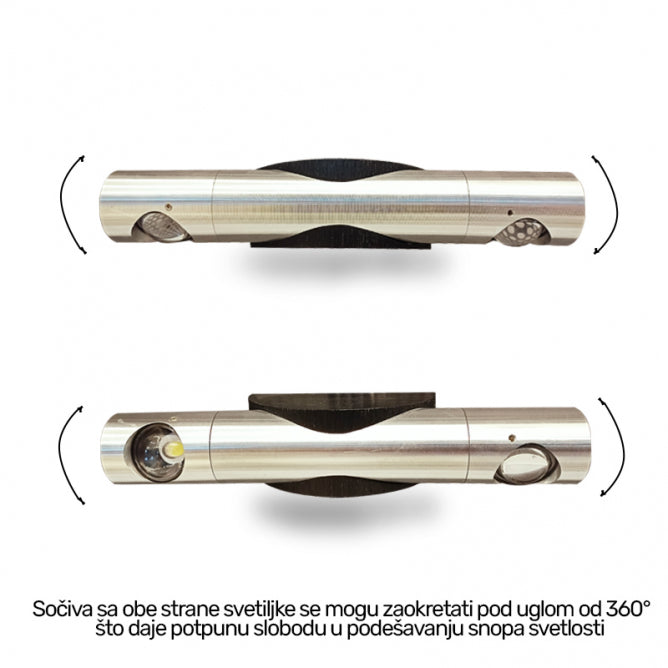 VESTA 231 ZIDNA LED 2*1W 4000K chrome/black