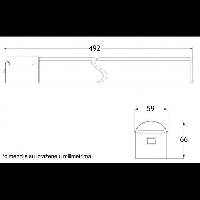 VESTA 233 ZIDNA LAMPA 8W 4000K SUKO