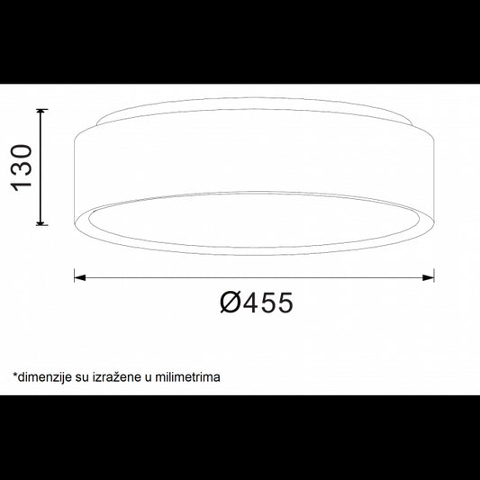 VESTA 241 PLAFONSKA SVETILJKA LED 32W 3000/4000K BELA