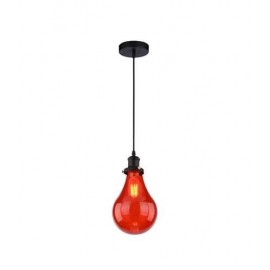 VESTA 266 VISILICA CHIC-PRETO/VM 1*E27 red glass