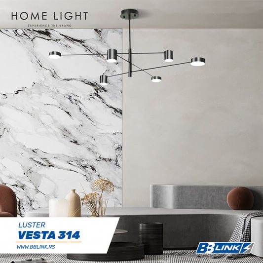 VESTA 314 LUSTER 33W 3000K CRNA