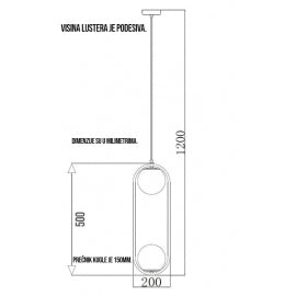 VESTA 324 LUSTER 2*E27 MESING