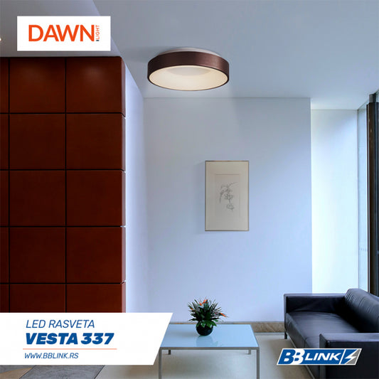 VESTA 337 PLAFONSKA SVETILJKA 40W 480*90 braon