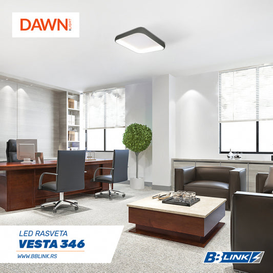 VESTA 346 PLAFONSKA SVETILJKA 38W 4000K CRNA