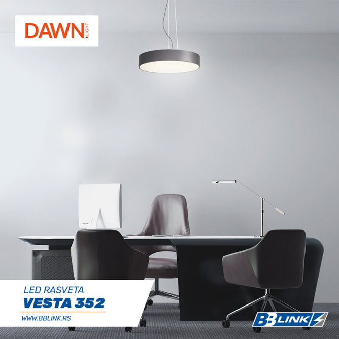 VESTA 352 VISILICA 60W 3000/4000K CRNA